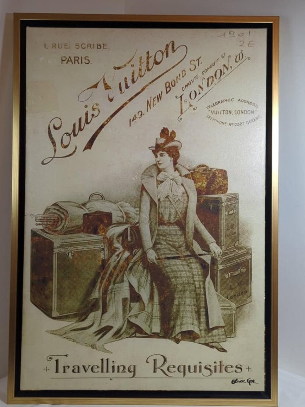 Oliver Gal "Travelling Requisites" Framed Artwork - Picture 3 of 4